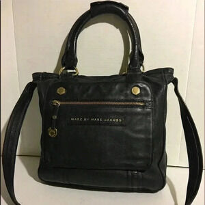 Marc by Marc Jacobs Black leather messenger/bag